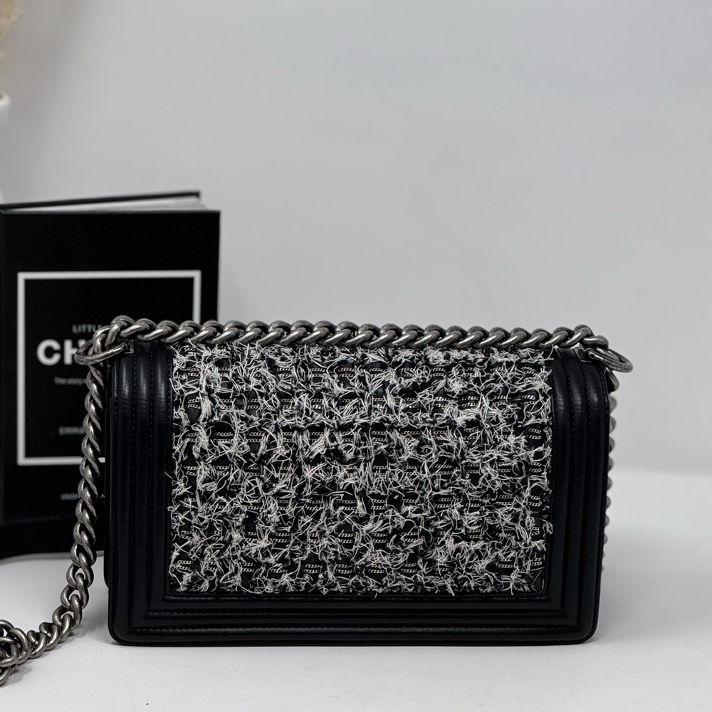 💯 💎Authentic💎CHANELl LeBoy Braided Tweed - Picture 7 of 12